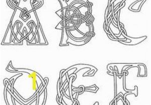 Celtic Alphabet Coloring Pages Waldorf 4th Grade norse Mythology Knot Letters Main Lesson