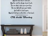 Celtic Mural Wall Art Old Irish Blessing Wall Decal Sticker Art Mural Home Décor