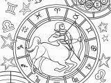 Centaur Coloring Page Sagittarius Zodiac Sign Coloring Page