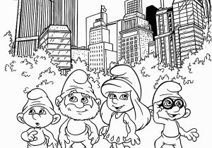 Central Park Coloring Pages the Smurfs In town Coloring Pages for Kids Printable Free