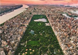 Central Park Wall Mural Central Park From Above by Bskphoto