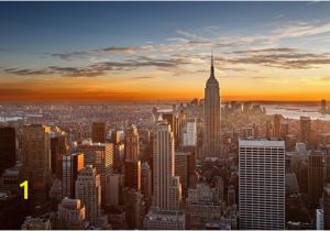 Central Park Wall Mural Sunset Over Manhattan From top Of the Rock In 2019