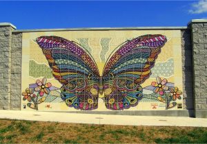 Ceramic Murals On Wall butterfly Mural" Made Of Our Ceramic Tiles Was Dedicated to the