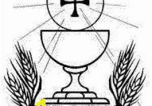 Chalice and Host Coloring Page 74 Best First Munion Banners Images On Pinterest