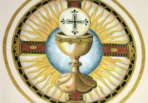 Chalice and Host Coloring Page File Saint Remy Catholic Church Russia Ohio Fresco Eucharistic