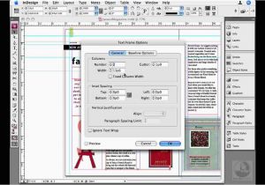 Change Color Of Page In Indesign Indesign Adjusting Text Frame Columns