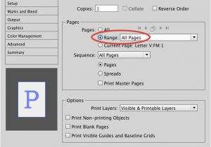 Change Color Of Page In Indesign Tip Of the Week the Easy Way to Print A Page Range