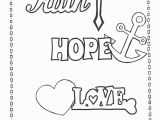 Charity Coloring Pages Faith Hope Love Coloring Page Printables Pinterest