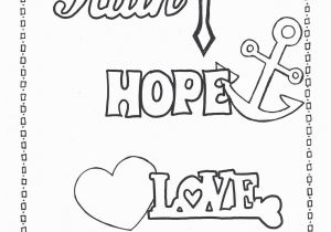Charity Coloring Pages Faith Hope Love Coloring Page Printables Pinterest