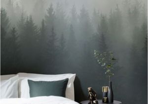 Cheap Murals for Bedrooms Deep Green Ombre forest Wall Mural In 2019