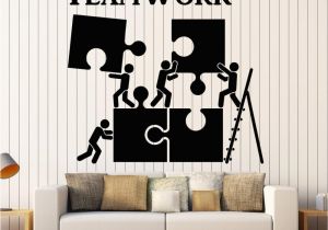 Cheapest Wall Murals Vinyl Wall Decal Teamwork Motivation Decor for Fice Worker Puzzle