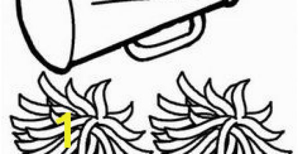 Cheerleading Megaphone Coloring Pages 9 Best Cheerleading Megaphones Images On Pinterest