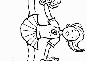 Cheerleading Megaphone Coloring Pages Clip Art Cheerleader Free Printable