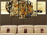 Cheetah Print Wall Murals 2019 5 Plane Abstract Leopards Modern Home Decor Wall Art Canvas