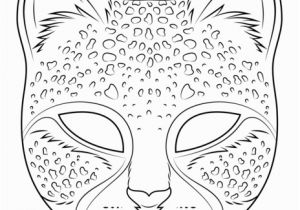 Cheetah Running Coloring Pages Cheetah Mask Coloring Page From Masks Category Select From