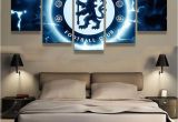 Chelsea Football Wall Murals Chelsea Football Club Football 5 Pcs Painting Canvas Wall