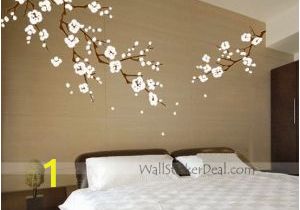 Cherry Blossom Mural On Walls Japanese Cherry Blossom Wall Art Decals