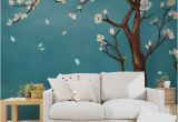 Cherry Blossom Tree Wall Mural Hand Painted E Magnolia Tree Flowers Tree