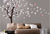 Cherry Blossom Tree Wall Mural Tree Wall Decal White Cherry Blossom Wall Decal Cherry