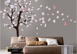 Cherry Blossom Tree Wall Mural Tree Wall Decal White Cherry Blossom Wall Decal Cherry
