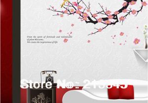 Cherry Blossom Wall Mural Stencil Us $5 85 Off [fundecor] Diy Home Decor Wall Decals Tree Branches Wall Deco Mural Flower Bird Art Stickers In Wall Stickers From Home & Garden On