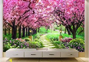 Cherry Tree Wall Mural Amazon Hwhz Customized Size 3d Wallpaper Cherry Tree