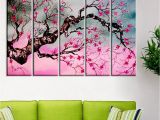 Cherry Tree Wall Mural Buy Cherry Blossom Tree Wall Painting Framed On Wood