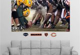 Chicago Bears Murals Fathead Chicago Green Bay Line Of Scrimmage Wall Graphic In 2019