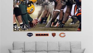 Chicago Bears Murals Fathead Chicago Green Bay Line Of Scrimmage Wall Graphic In 2019