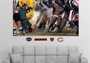 Chicago Bears Murals Fathead Chicago Green Bay Line Of Scrimmage Wall Graphic In 2019