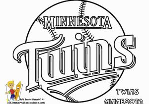 Chicago Cubs Coloring Pages Twins Logo Color Book