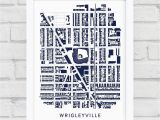 Chicago Cubs Wall Murals Wrigleyville Chicago Print Chicago Cubs Gift