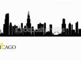 Chicago Skyline Wall Mural Chicago City Skyline Silhouette Background