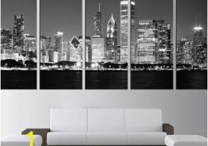 Chicago Skyline Wall Mural Chicago Skyline Wall Decal City From Fabwalldecals On Etsy