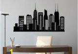 Chicago Skyline Wall Mural Chicago Skyline Wall Decal City Silhouette Chicago Illinois Skyline Decal Fice Business College Dorm Living Room Wall Art Home Decor C127
