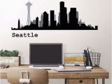 Chicago Skyline Wall Mural Seattle Cityscape Wall Art Kit