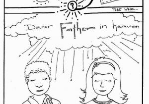 Child Praying Coloring Page Lord S Prayer Lesson 4 Let Your Name Be Kept Holy