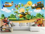 Childrens 3d Wall Murals 3d Wallpaper A Wall Custom Mural Cartoon Airplane Children S Room Home Decoration 3d Wall Murals Wallpaper for Walls 3 D Image Wallpaper