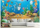 Childrens 3d Wall Murals Us $12 21 Off 3d Wall Murals Wallpaper Custom Picture Mural Beautiful Cartoon Mural Submarine World Children Room Tv Backdrop Wall Home Decor In