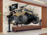 Childrens 3d Wall Murals Us $13 76 Off Custom Mural Wallpaper 3d Cartoon Broken Wall Out Car Photo Wallpaper Children Bedroom Living Room Tv Background Home Decor In