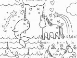 Childrens Coloring Pages Printable Unicorn Narwhal Coloring Pages