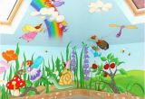 Childrens Painted Wall Murals Fairy Mural Snuffaloo S Room Pinterest