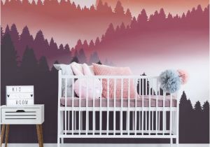 Childrens Wall Mural Decals Abstract Air Balloon at Sunset Wall Mural