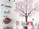 Childrens Wall Mural Stickers Nursery Tree Wall Sticker with Birds Wall Art Decoration for Kids