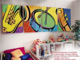 Childrens Wall Murals Ideas Kids Childrens Wall Murals Art Music theme