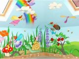 Childrens Wall Murals Painted Cartoon Characters or Animals Mural Painting for the Kids Room