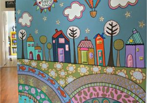 Childrens Wall Murals Painted More Fence Mural Ideas Back Yard