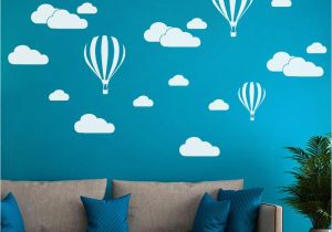 Childrens Wall Murals Uk Diy Clouds Balloon Wall Decals Children S Room Home Decoration