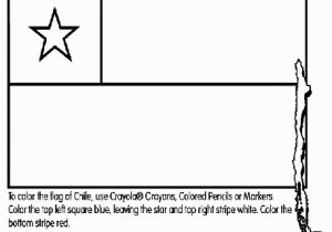 Chile Flag Coloring Page Chile Coloring Page