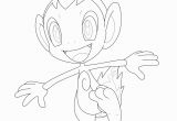 Chimchar Coloring Pages Chimchar Coloring Page